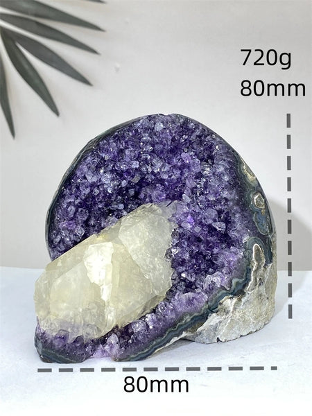 Purple Amethyst Crystal Geode-ToShay.org