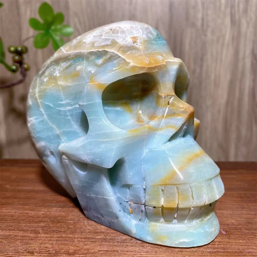 Blue Calcite Skull-ToShay.org