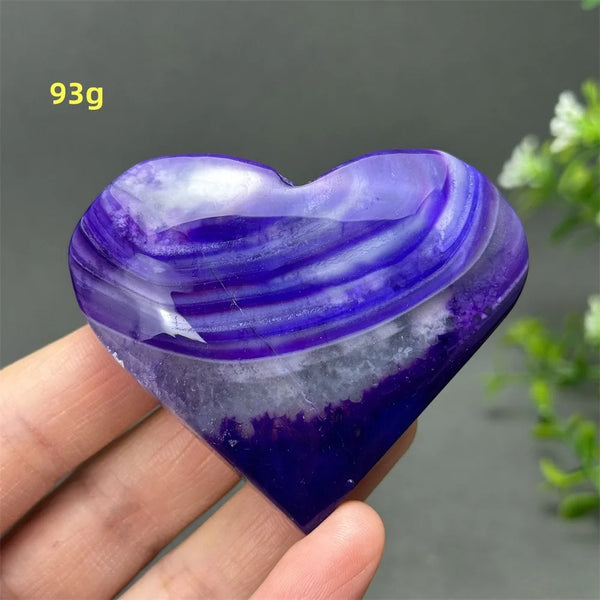 Purple Agate Heart-ToShay.org
