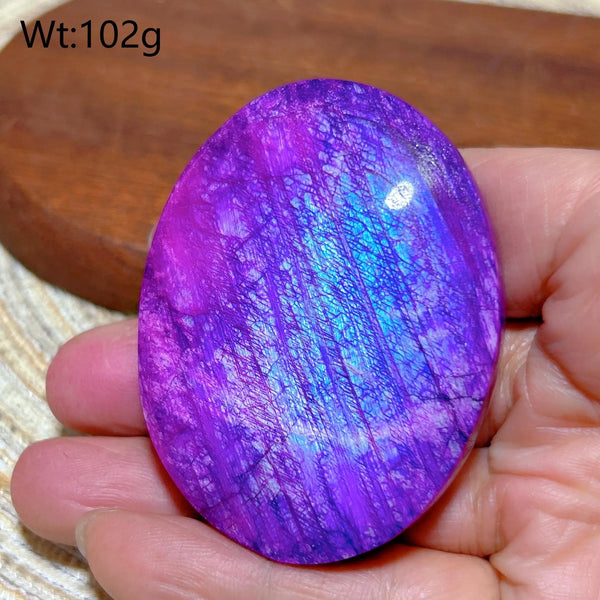 Purple Violet Rainbow Moonstone-ToShay.org