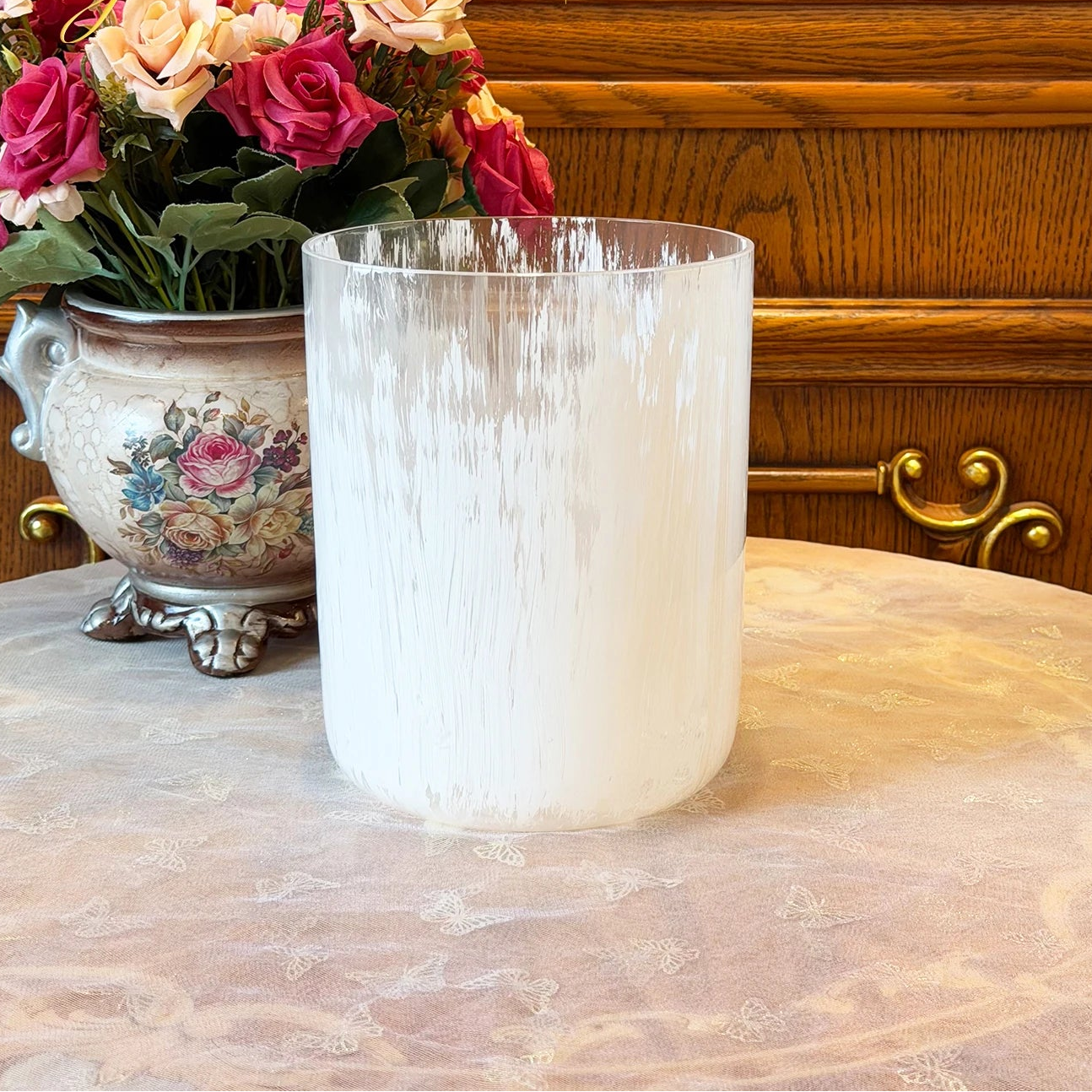 White Alchemy Crystal Singing Bowl-ToShay.org