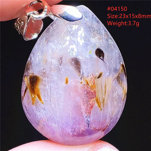 Gold Rutilated Pendant-ToShay.org