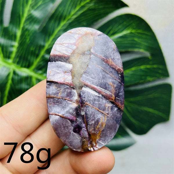 Purple Mica Crystal Palm Stone-ToShay.org