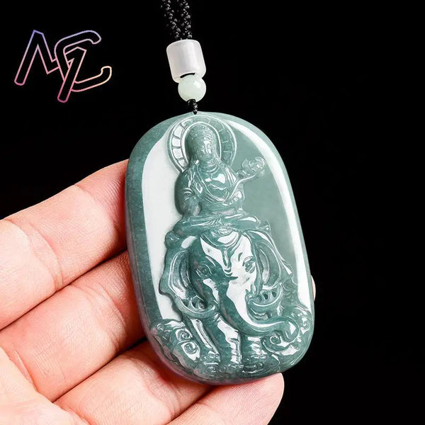 Blue Jadeite Samantabhadra-ToShay.org