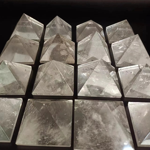 Clear Rock Crystal Pyramid-ToShay.org