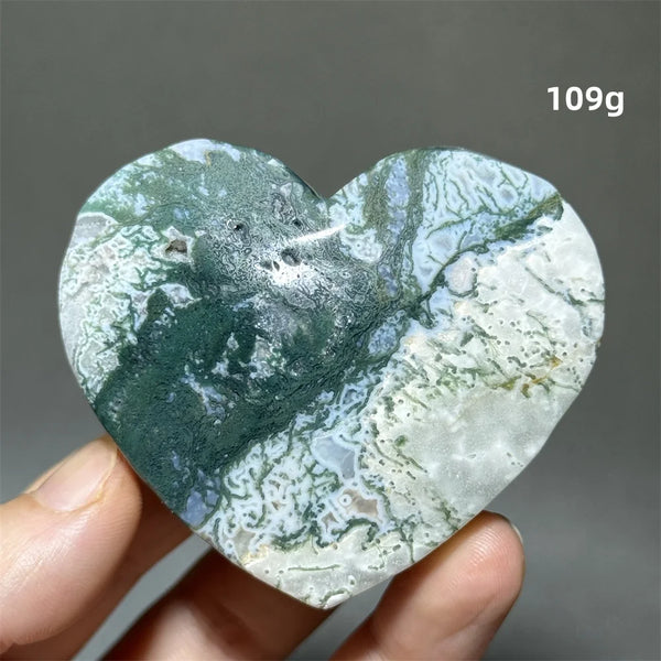 Green Moss Agate Heart-ToShay.org