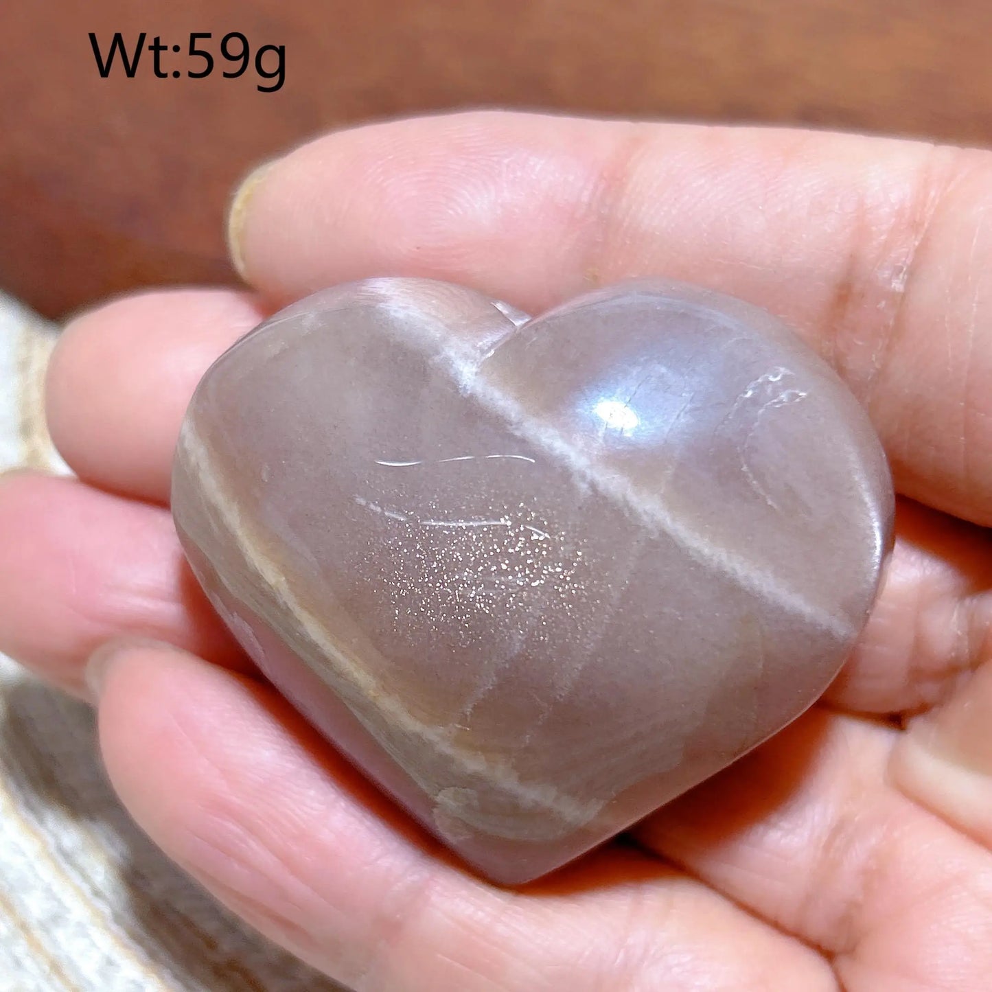 Orange Sunstone Heart-ToShay.org