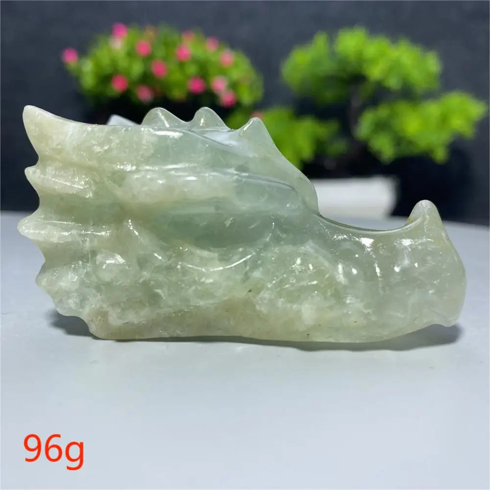 Rainbow Fluorite Dragon Skull-ToShay.org