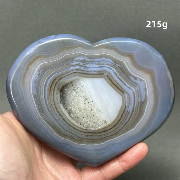 Blue Agate Geode Heart-ToShay.org