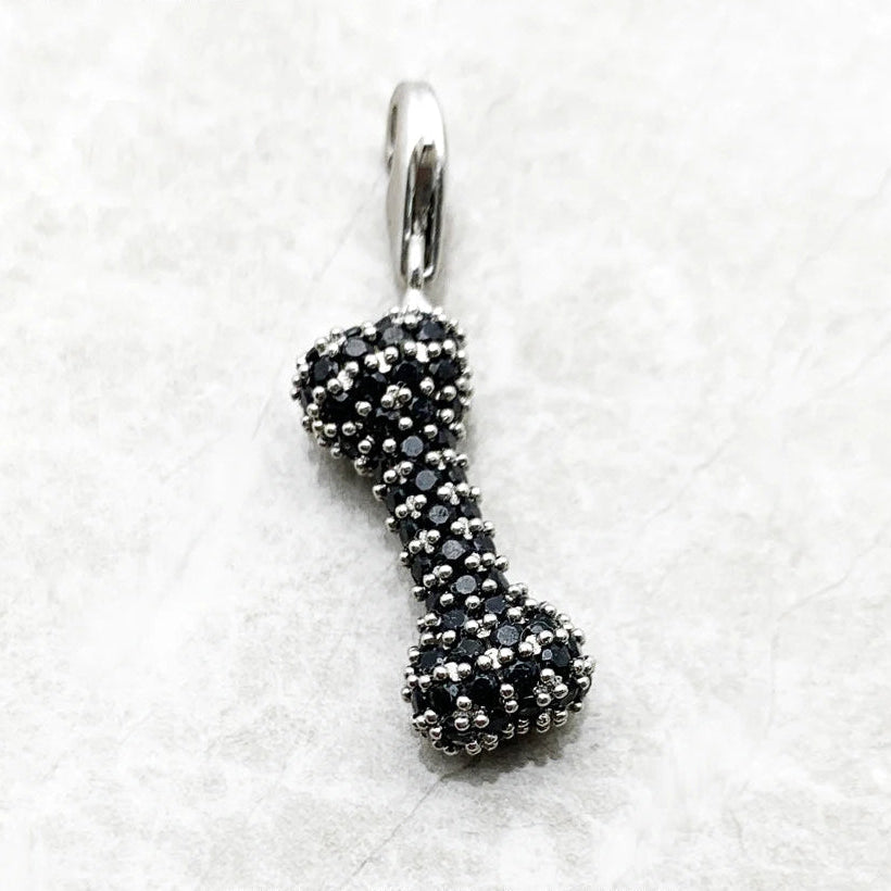 Black Silver Bone Charm-ToShay.org