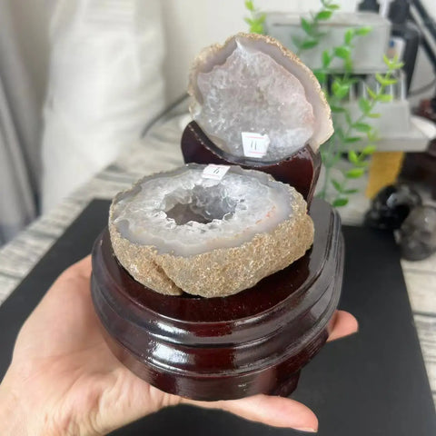 White Agate Geode-ToShay.org