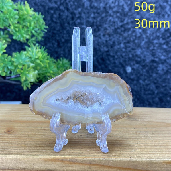 White Agate Geode Slices-ToShay.org