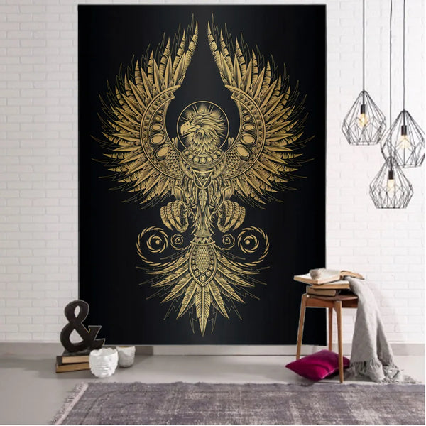 Flame Phoenix Art Tapestry-ToShay.org