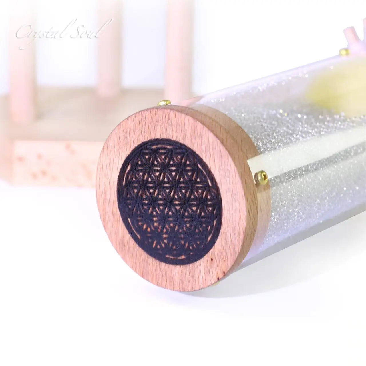Clear Crystal Rain Stick-ToShay.org