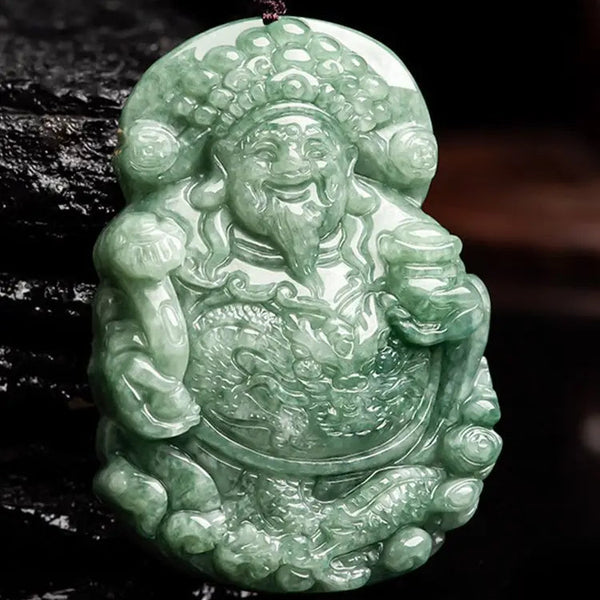 Green Jadeite RuYi Pendant-ToShay.org