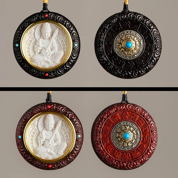 Sandalwood Buddha Pendant-ToShay.org