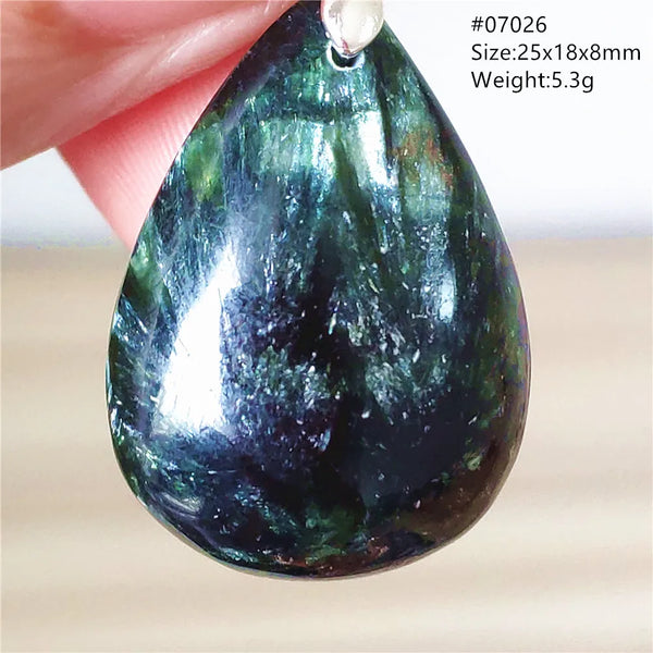 Green Seraphinite Pendant-ToShay.org