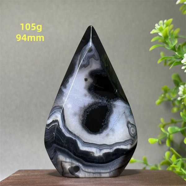 Black Striped Agate Torch-ToShay.org