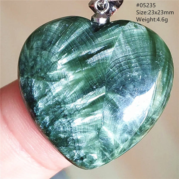 Green Seraphinite Pendant-ToShay.org