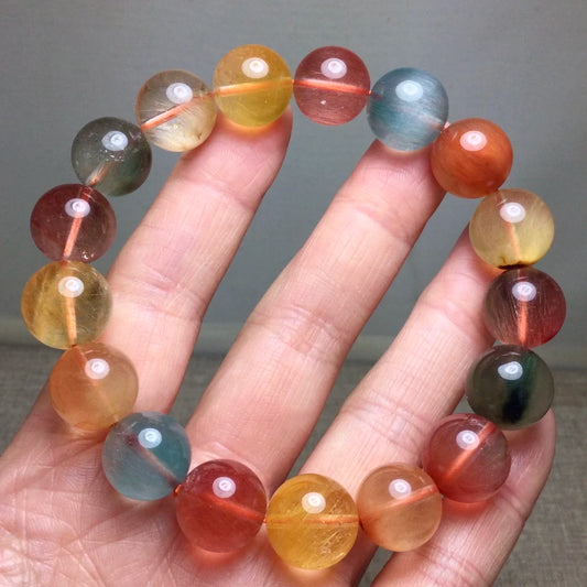 Mixed Rutilated Quartz Bracelet-ToShay.org