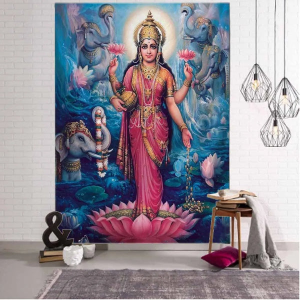 Indian Buddha Tapestry-ToShay.org