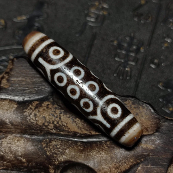 Tibetan Agate Eyes Dzi Beads-ToShay.org