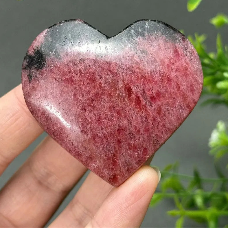 Pink Rose Rhodochrosite Heart-ToShay.org