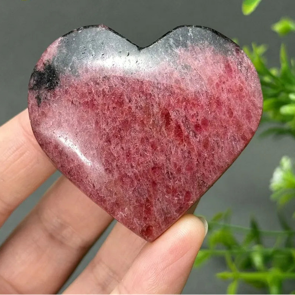 Pink Rose Rhodochrosite Heart-ToShay.org