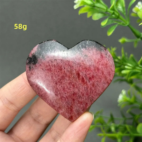 Pink Rose Rhodochrosite Heart-ToShay.org