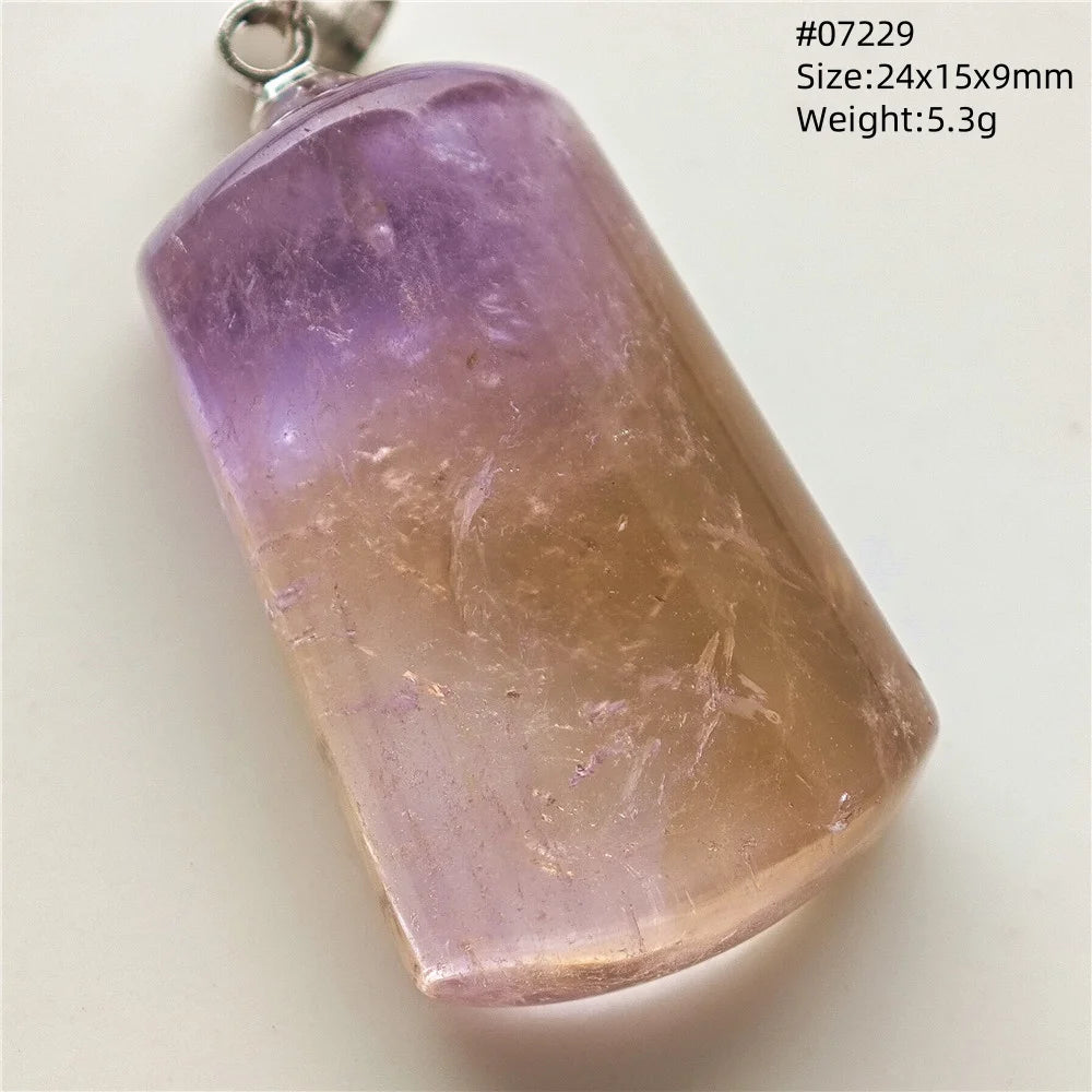Purple Yellow Ametrine Pendant-ToShay.org