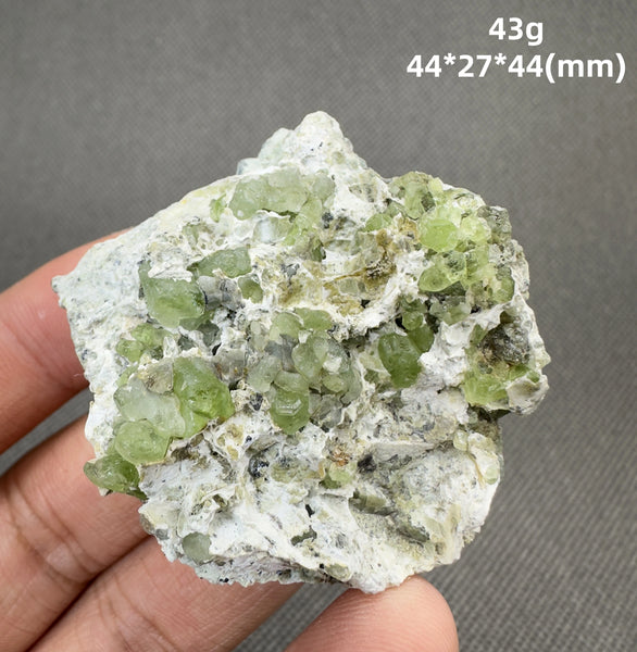 Green Peridot Olivine Crystal-ToShay.org