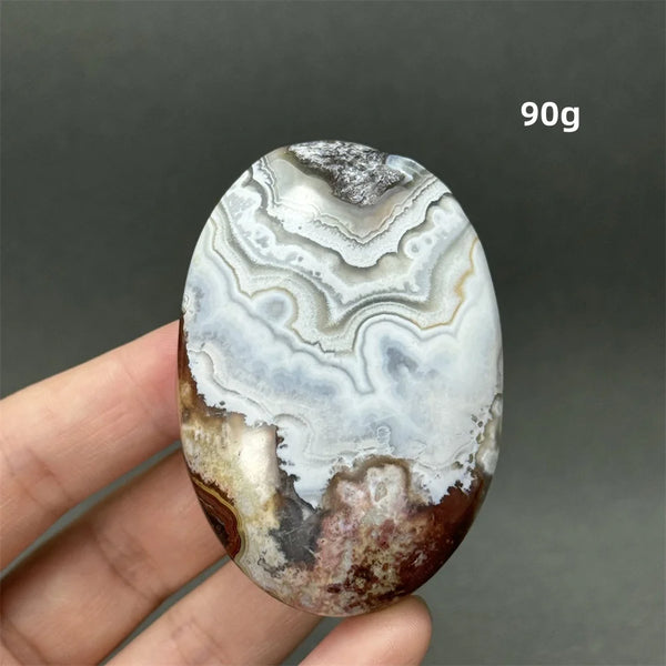 Red Agate Palm Stone-ToShay.org