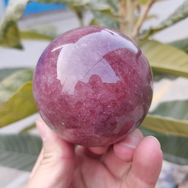 Red Strawberry Quartz Ball-ToShay.org