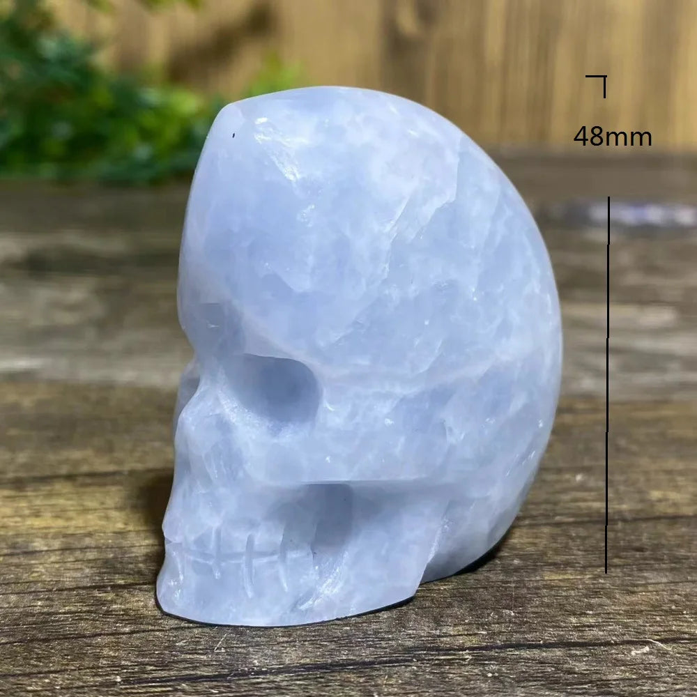 Blue Crystal Quartz Skull-ToShay.org