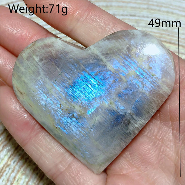 Blue Rainbow Moonstone Hearts-ToShay.org