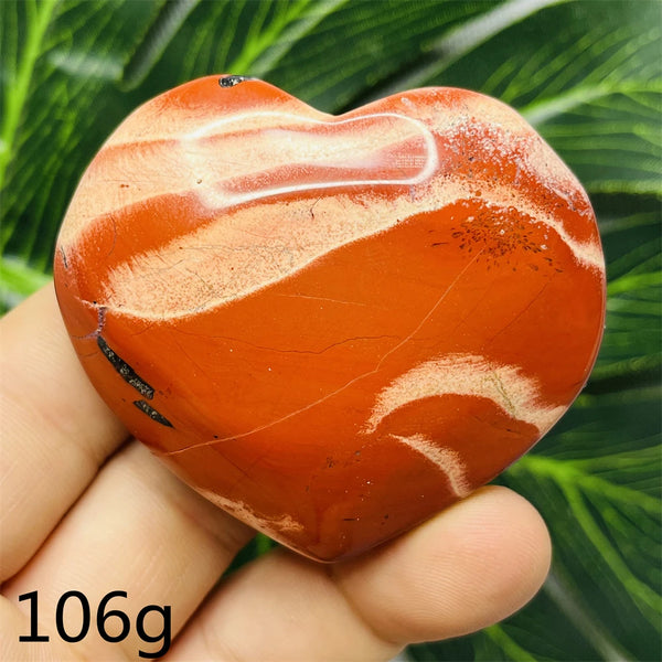 Red Jade Agate Heart-ToShay.org