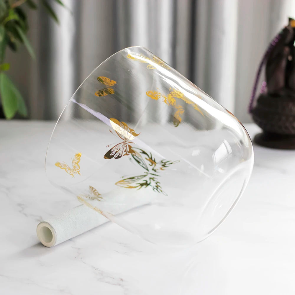 Golden Butterfly Crystal Singing Bowl-ToShay.org
