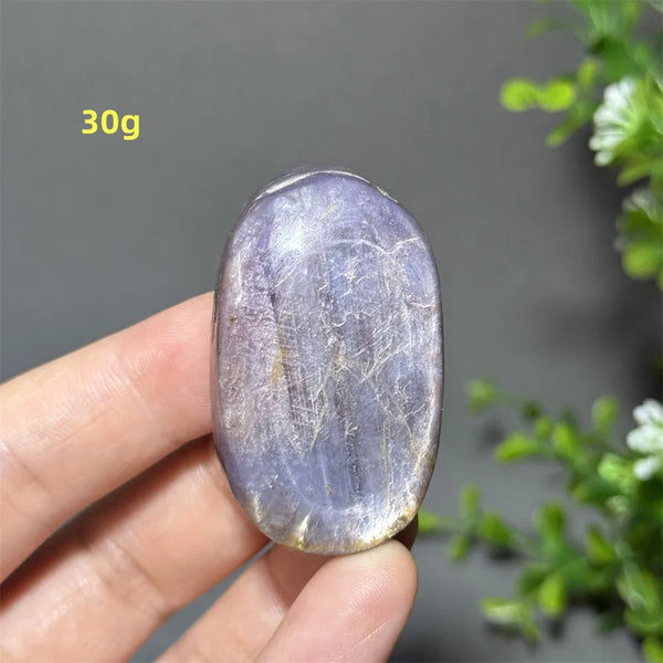 Purple Lepidolite Palm Stone-ToShay.org