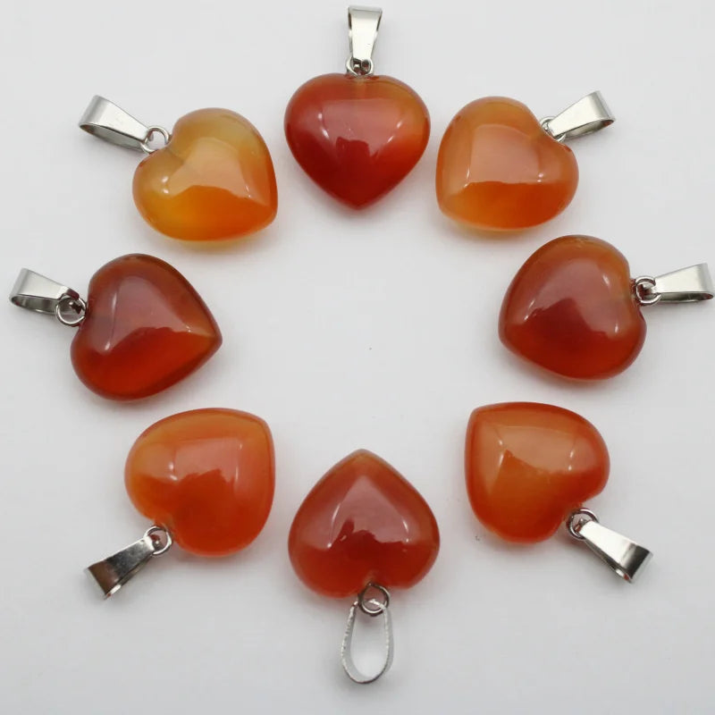 Mixed Quartz Agate Hearts-ToShay.org