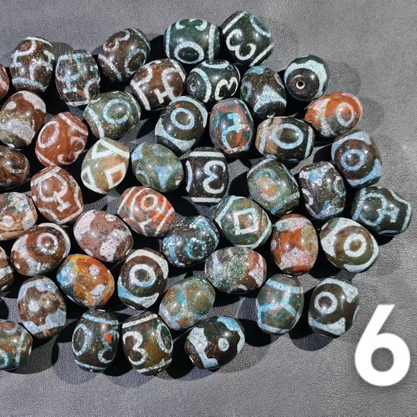 Tibetan Agate Dzi Beads-ToShay.org