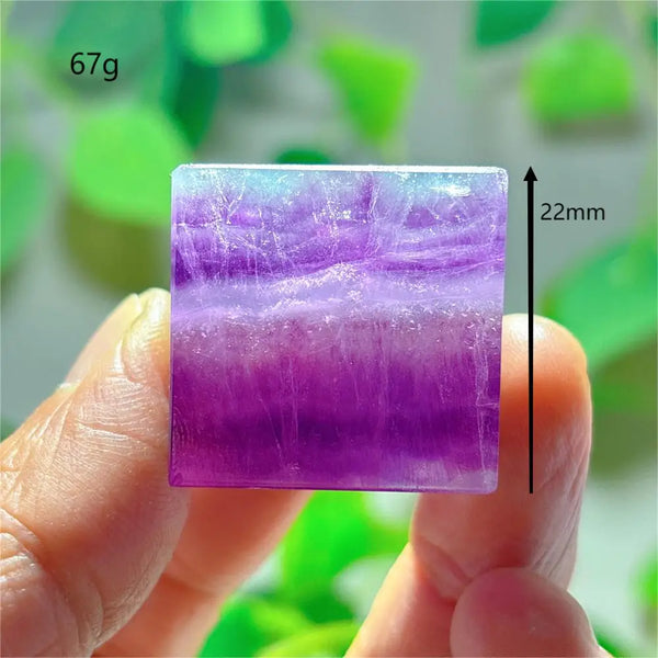 Purple Fluorite Crystal Square-ToShay.org