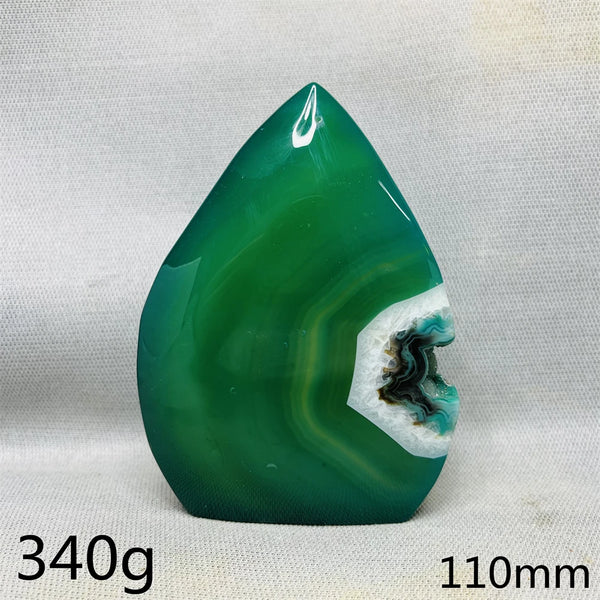 Green Cherry Blossom Agate Flame-ToShay.org