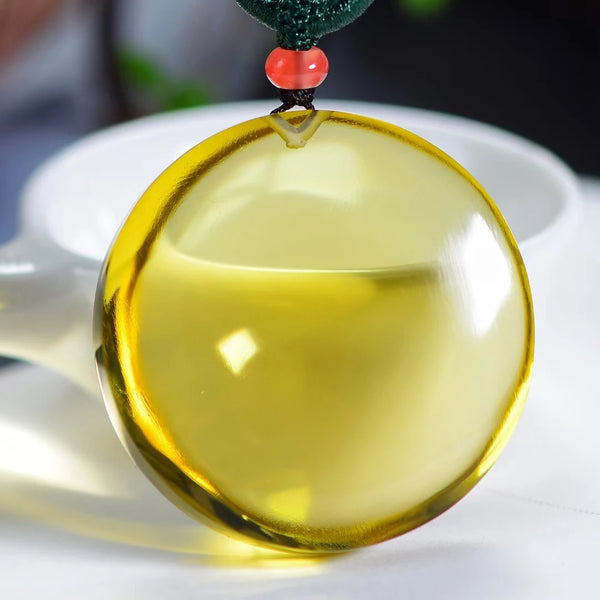 Yellow Citrine Quartz Pendant-ToShay.org