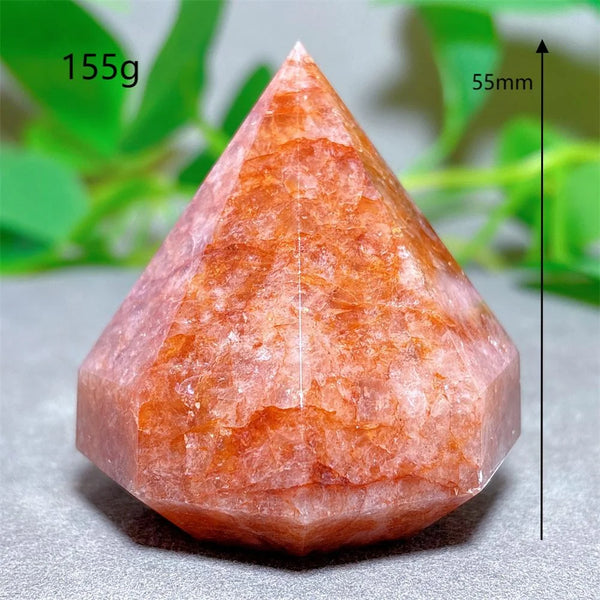 Red Fire Quartz Diamond Tower-ToShay.org