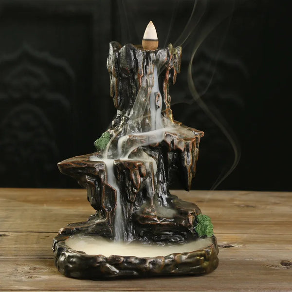 Mountain Waterfall Incense Burner-ToShay.org