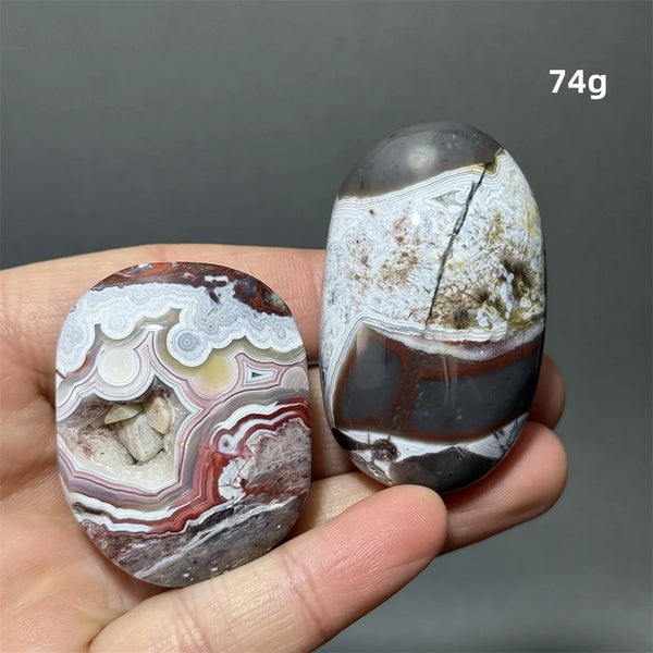 Red Agate Palm Stone-ToShay.org