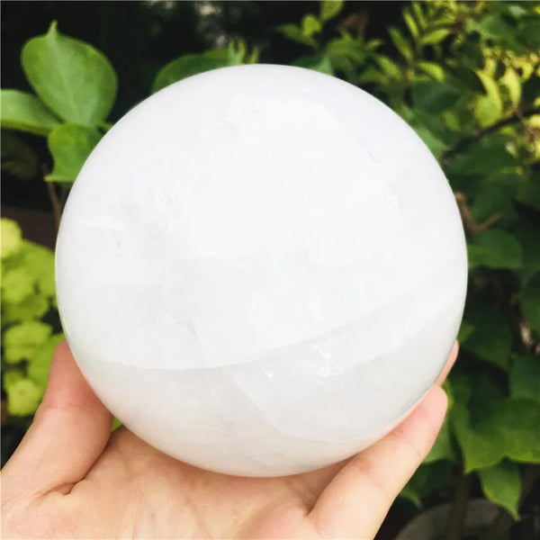 White Calcite Crystal Ball-ToShay.org