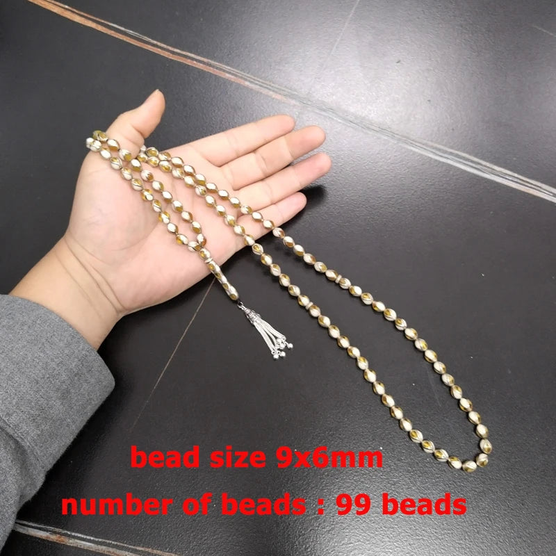 Yellow Amber Ivory Tasbih-ToShay.org