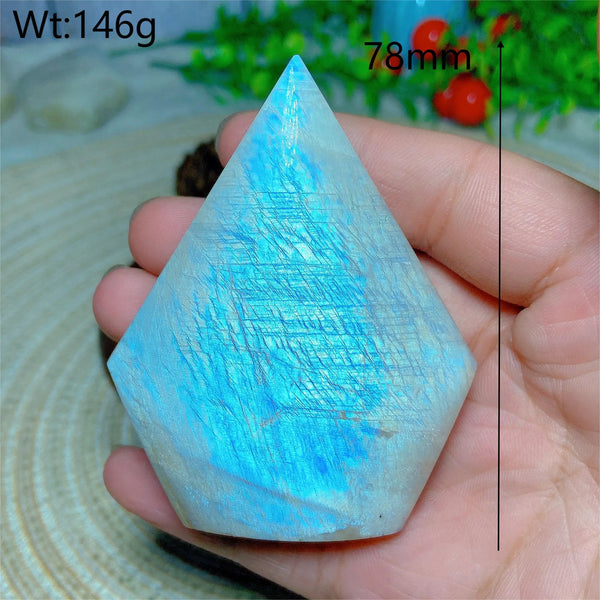 Blue Flash Moonstone Diamond-ToShay.org