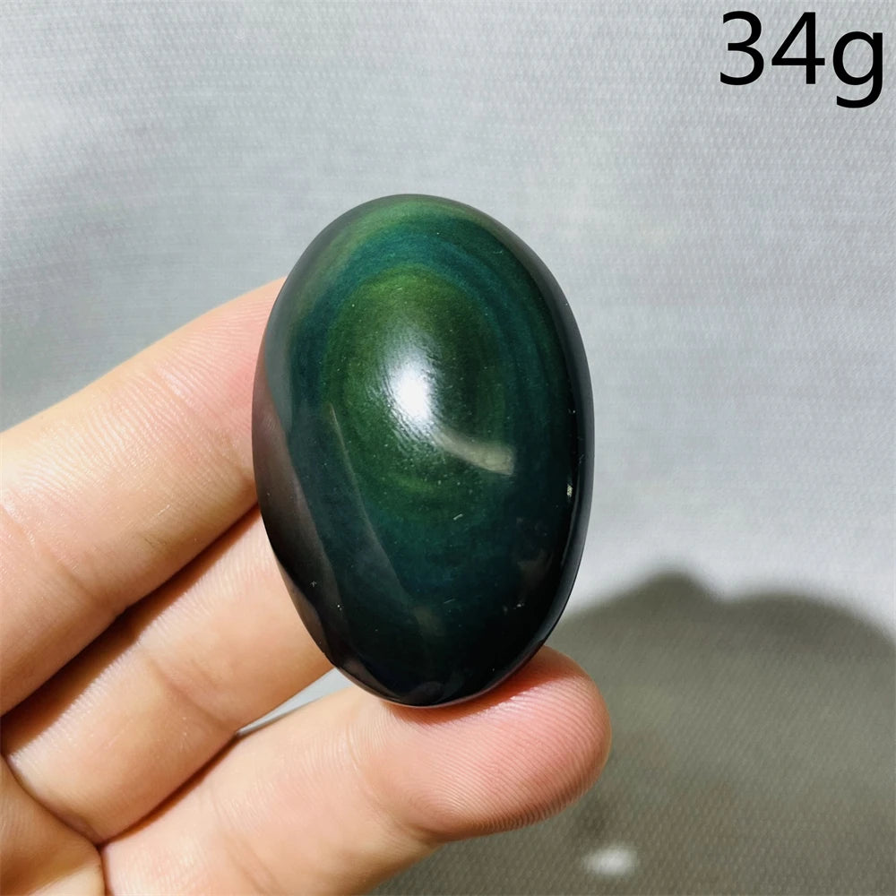 Rainbow Obsidian Palm Stone-ToShay.org